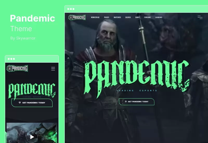 Pandemic Theme - Esports Gaming WordPress Theme