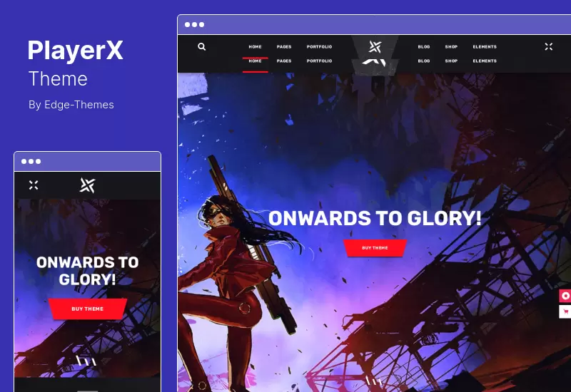 PlayerX Theme - A Highpowered Theme for Gaming eSports