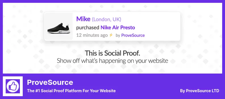 ProveSource Plugin - The #1 Social Proof Platform for Your Website