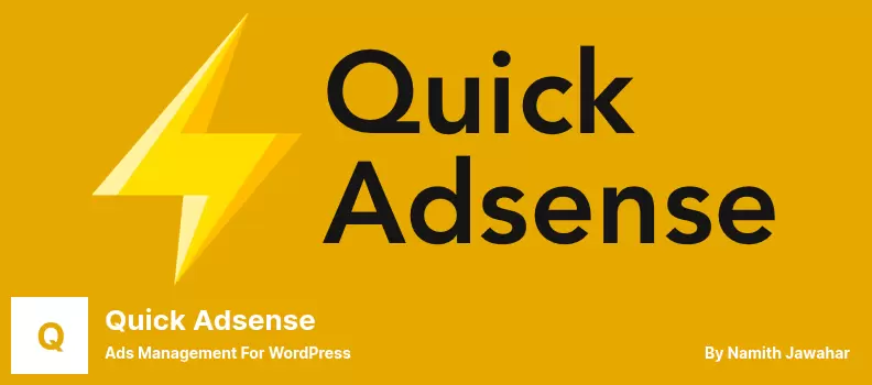 Quick Adsense Plugin - Ads Management for WordPress