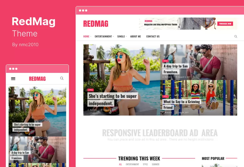 RedMag Theme - AdSense Optimized  Entertainment News Theme