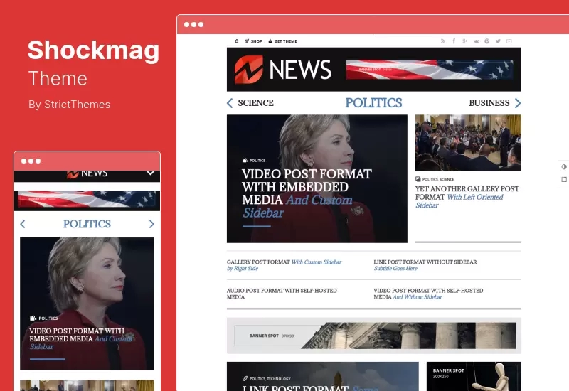 Shockmag Theme - Ad Optimized Magazine WordPress Theme with Powerful Advertisement System
