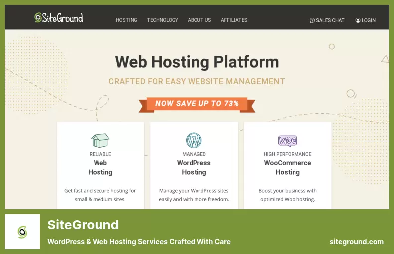 SiteGround - WordPress & Web Hosting Services Crafted with Care