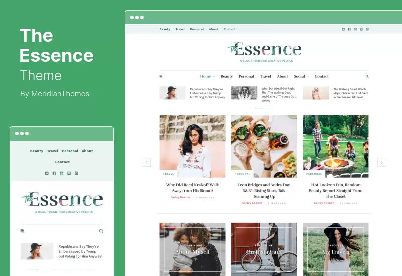 The Essence Theme - A Responsive WordPress Blog Theme