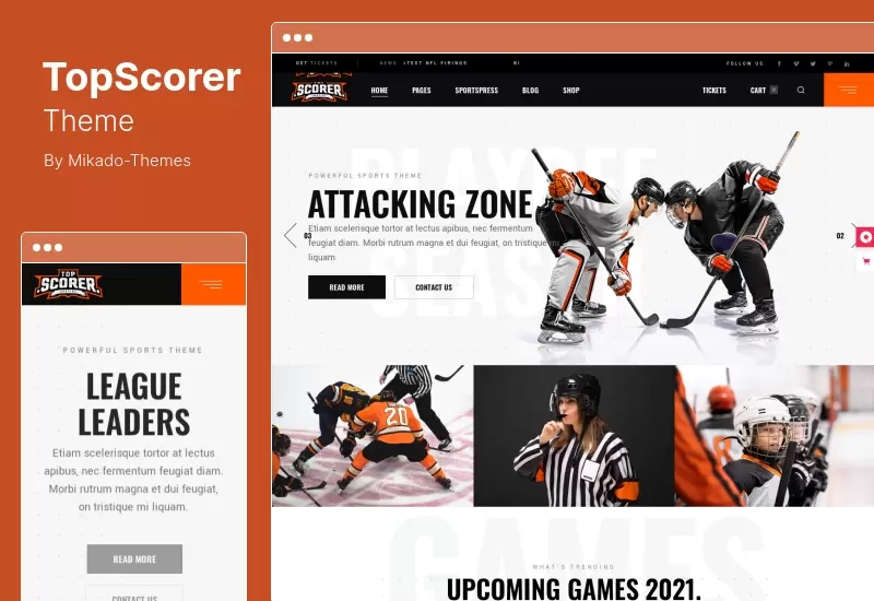 TopScorer Theme - Sports WordPress Theme