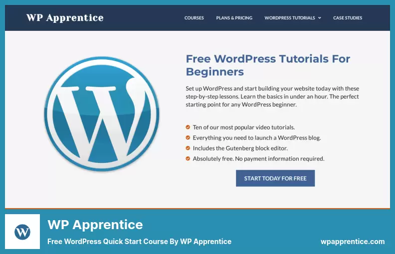 WP Apprentice - Free WordPress Quick Start Course by WP Apprentice