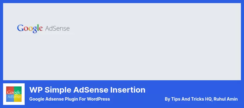 WP Simple AdSense Insertion Plugin - Google Adsense Plugin for WordPress