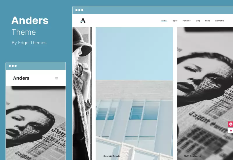 Anders Theme - Design Portfolio WordPress Theme