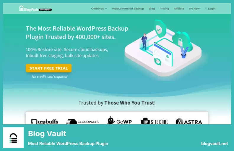 Blog Vault Plugin - Most Reliable WordPress Backup Plugin