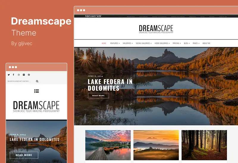 Dreamscape Theme - A Responsive WordPress Photography Blog Theme