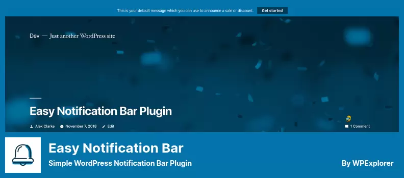 Easy Notification Bar Plugin - Simple WordPress Notification Bar Plugin