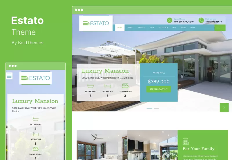 Estato Theme - Single Property Real Estate WordPress Theme