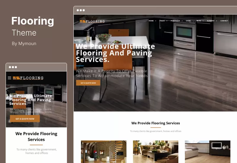Flooring Theme - Paving Tiling Services WordPress Theme