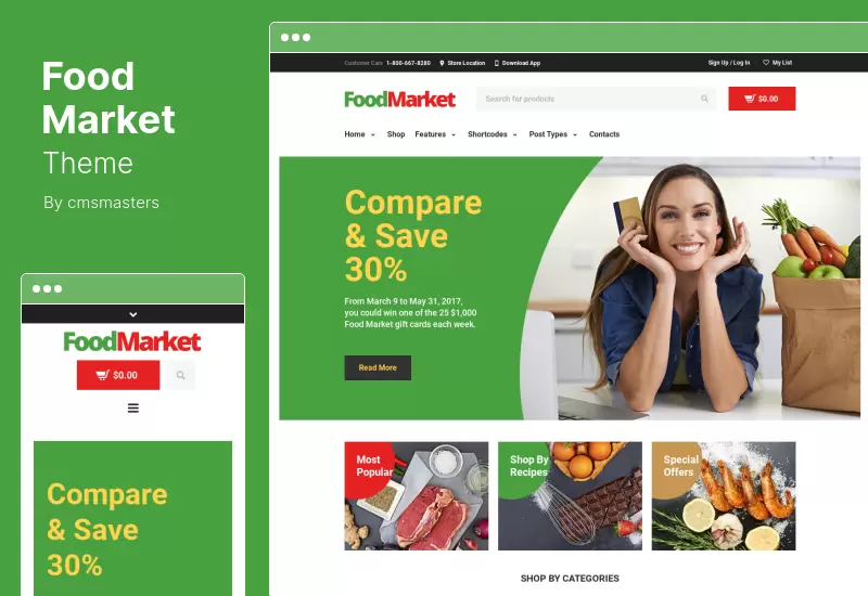Food Market Theme - Grocery Store Shop WordPress Theme