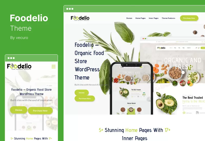Foodelio Theme -  Organic Food Grocery Multivendor WooCommerce WordPress Theme