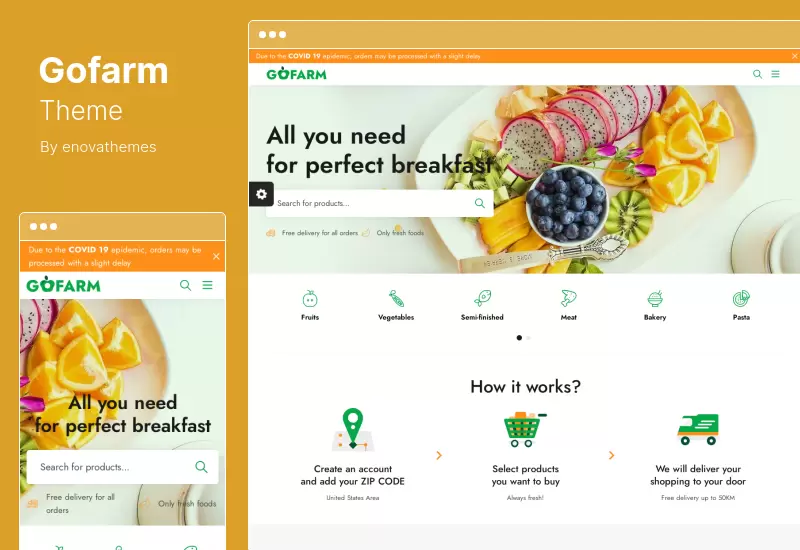 Gofarm Theme - Grocery WooCommerce WordPress Theme