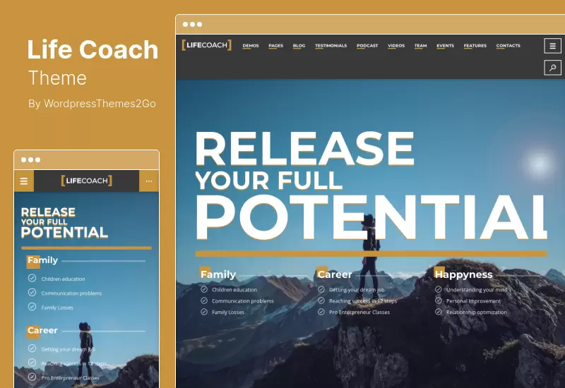 Life Coach Theme - Life Coach WordPress Theme