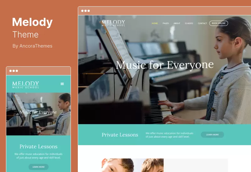 Melody Theme - Arts  Music School WordPress Theme