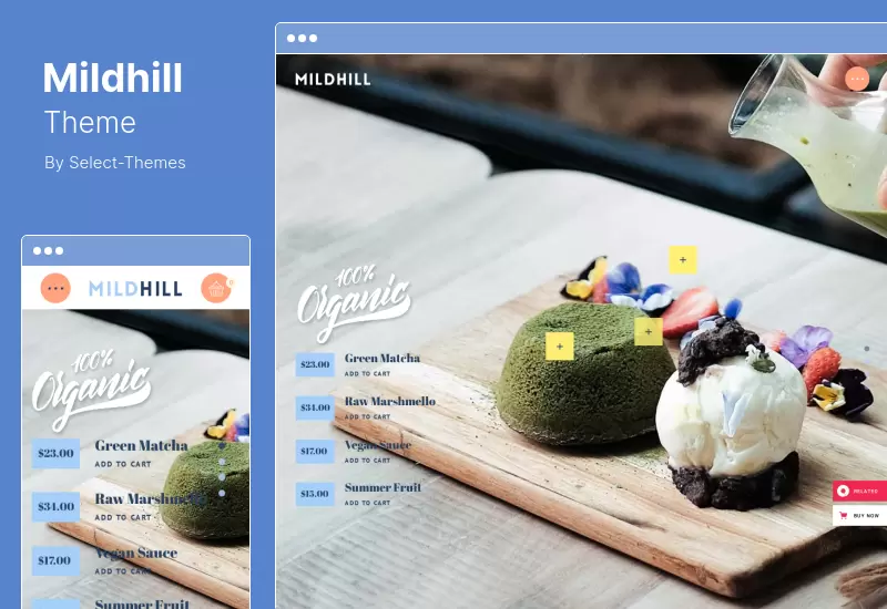 Mildhill Theme - Organic Food Store WordPress Theme