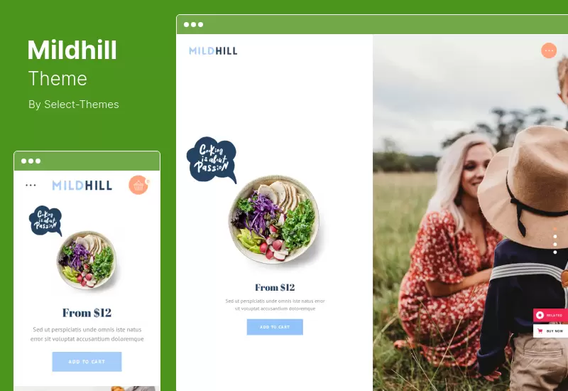 Mildhill Theme - Organic Food Store WordPress Theme