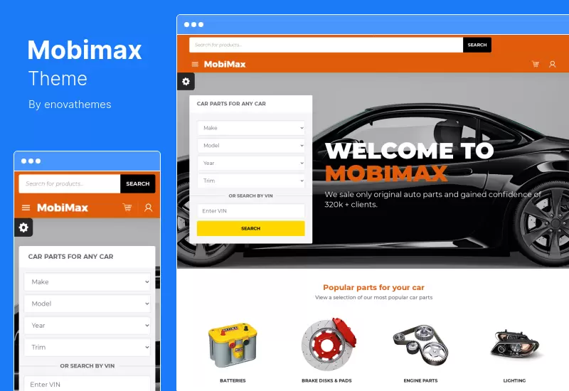 Mobimax Theme - Auto Parts WooCommerce WordPress Theme  