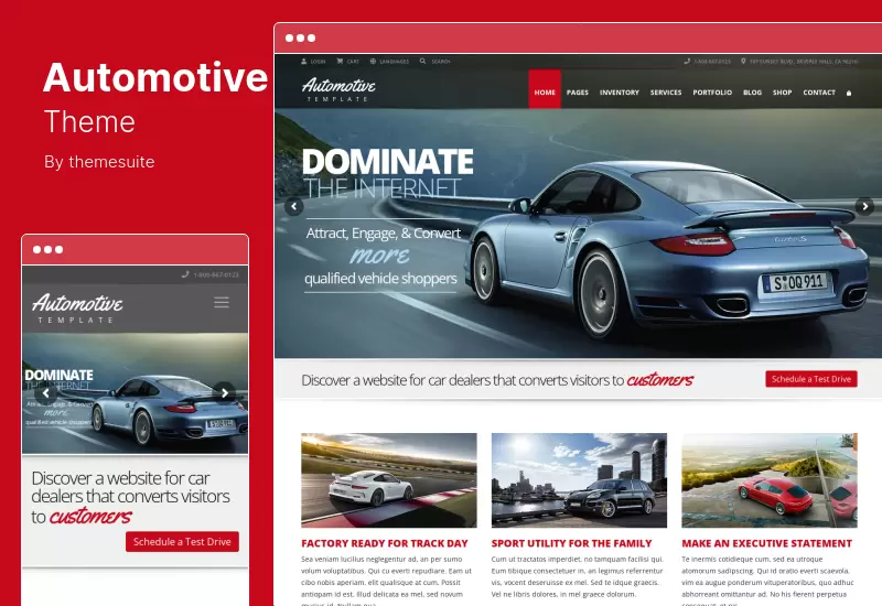 Automotive Theme - Automotive Car Dealership Business WordPress Theme