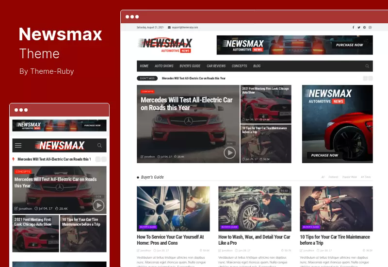Newsmax Theme - Multipurpose News WordPress Magazine Theme