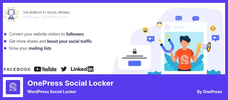 OnePress Social Locker Plugin - WordPress Social Locker