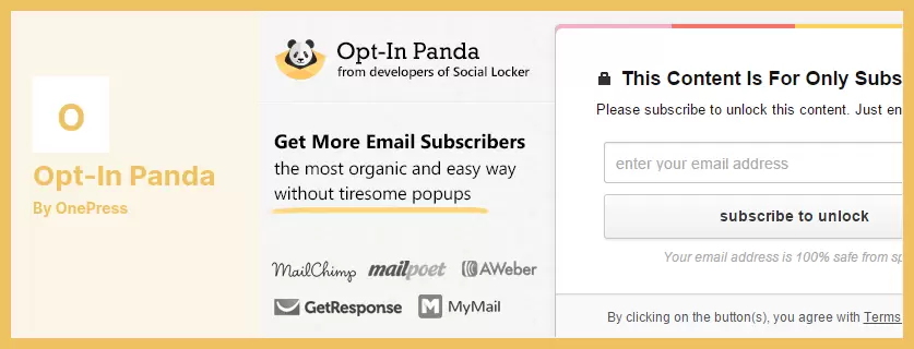 Opt-In Panda Plugin - Opt-In Locker and Quick Email Confirmation