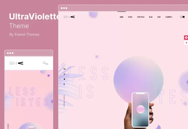 UltraViolette Theme - Design Portfolio WordPress Theme