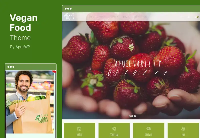 Vegan Food Theme - Organic Store Responsive WooCommerce WordPress Theme