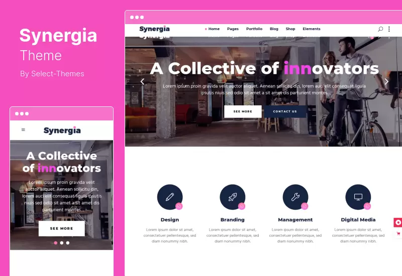 Synergia Theme - Digital Agency WordPress Theme