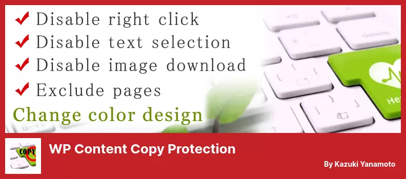 WP Content Copy Protection Plugin - Copy Protection with Color Design