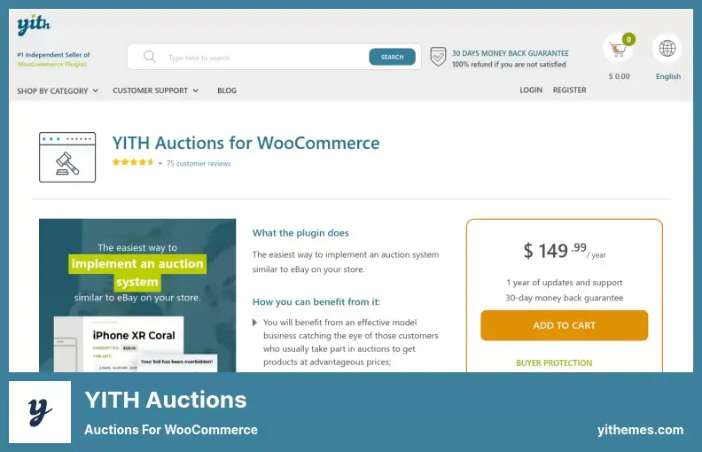 YITH Auctions Plugin - Auctions for WooCommerce