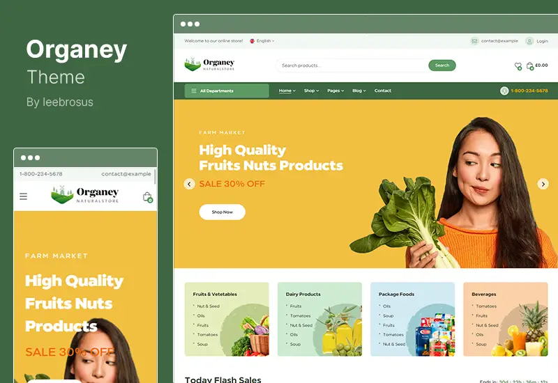 Organey Theme - Organic Food WooCommerce WordPress Theme