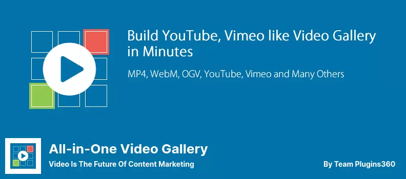 All-in-One Video Gallery Plugin - Video is the future of content marketing