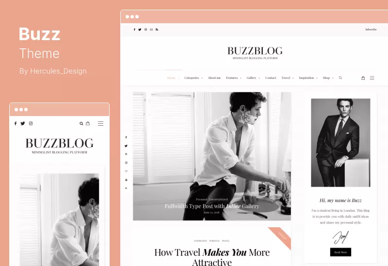 Buzz Theme - Lifestyle Blog  and Magazine WordPress Theme