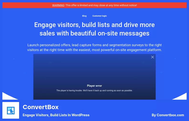 ConvertBox Plugin - Engage Visitors, Build Lists in WordPress