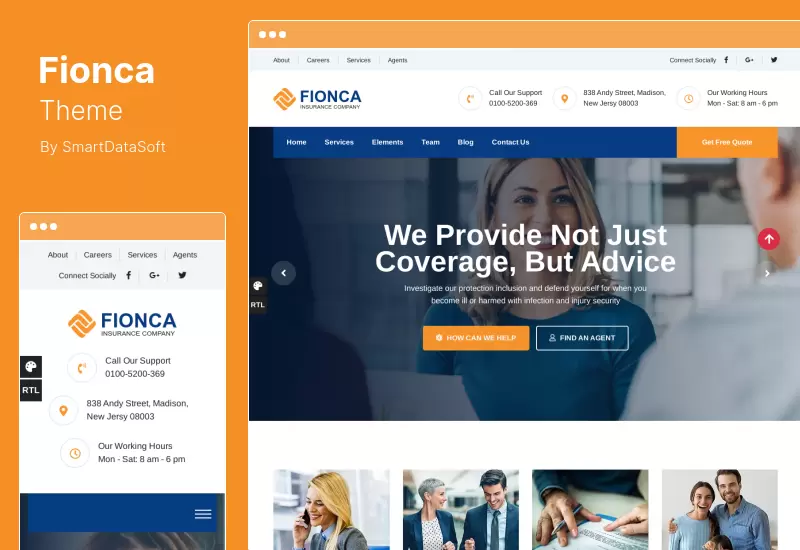 Fionca Theme - Business  Finance WordPress Theme