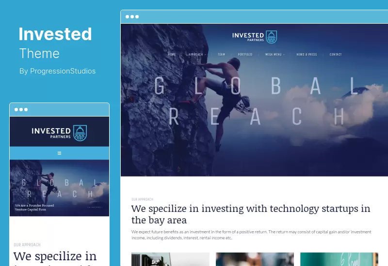 Invested Theme - Venture Capital  Investment WordPress Theme