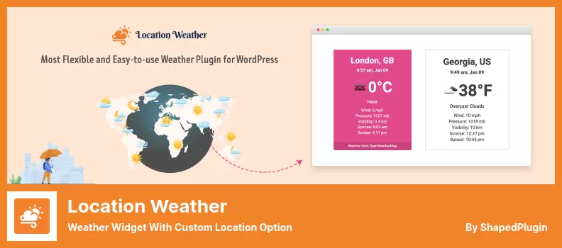 Location Weather Plugin - Weather Widget With Custom Location Option