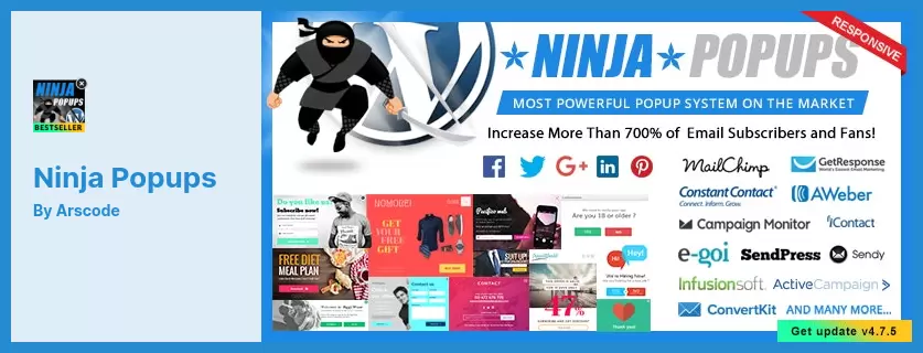Ninja Popups Plugin - Professionally Designed Popups for WordPress
