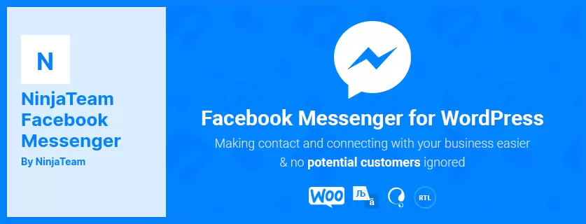 NinjaTeam Facebook Messenger Plugin - Live chat for WordPress