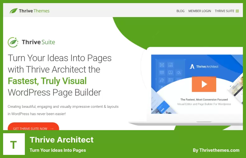 Thrive Architect Plugin - Turn Your Ideas Into Pages
