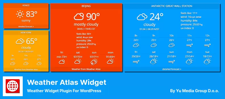 Weather Atlas Widget Plugin - Weather Widget Plugin for WordPress