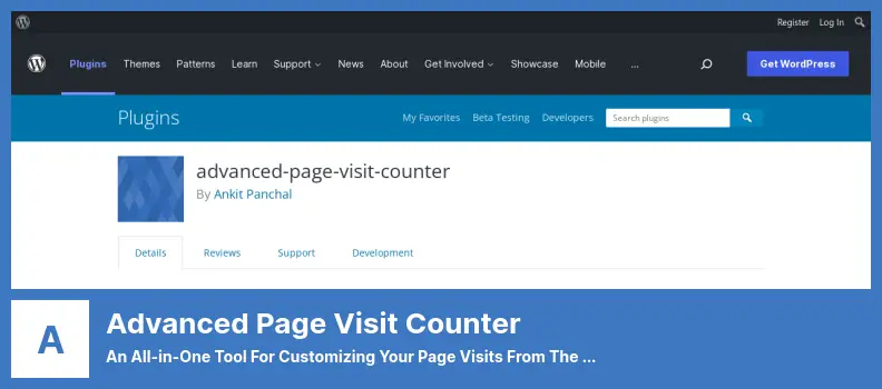 Advanced Page Visit Counter Plugin - An All-in-One Tool for Customizing Your Page Visits From The Website's Backend