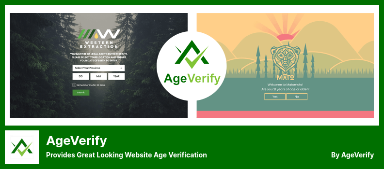 AgeVerify Plugin - Provides Great Looking Website Age Verification