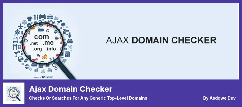Ajax Domain Checker Plugin - Checks or Searches for Any Generic Top-Level Domains