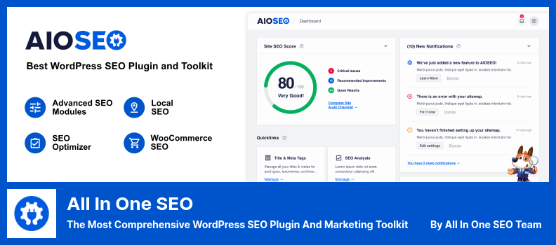 All in One SEO Plugin - The Most Comprehensive WordPress SEO Plugin and Marketing Toolkit