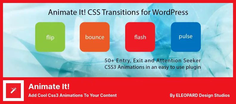 Animate It! Plugin - Add Cool Css3 Animations To Your Content